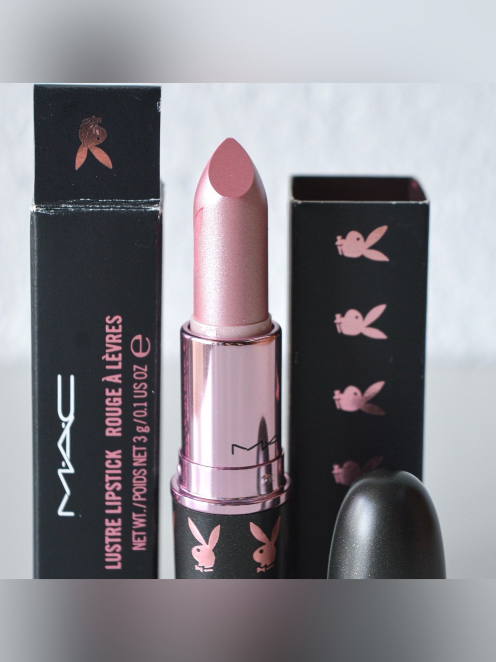 MAC Cosmetics Lipstick *BUNNY PINK* Playboy collection LE Baby Pink BNIB